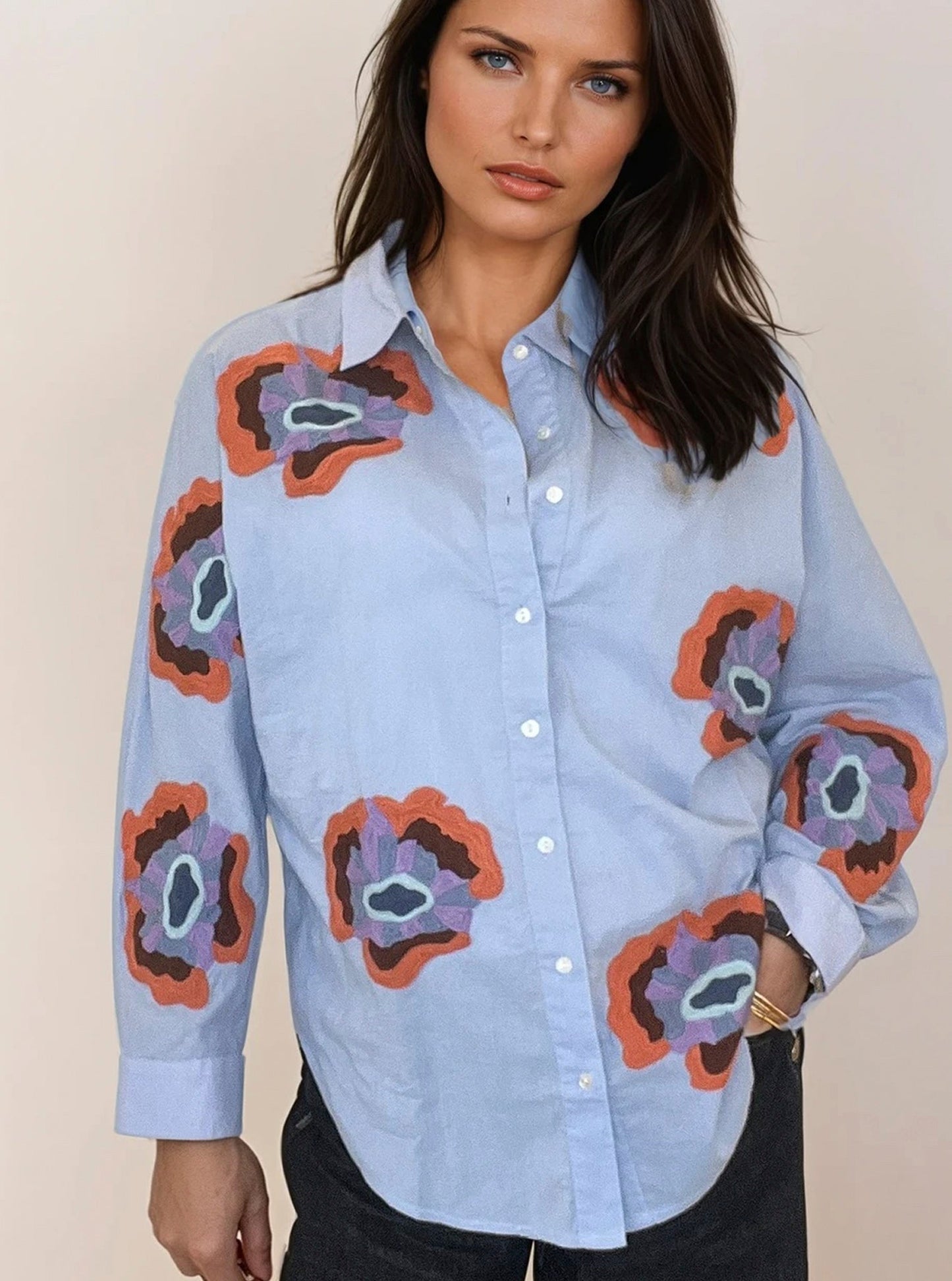 Rubicon MONTY Bluse mit Stickerei 1434
