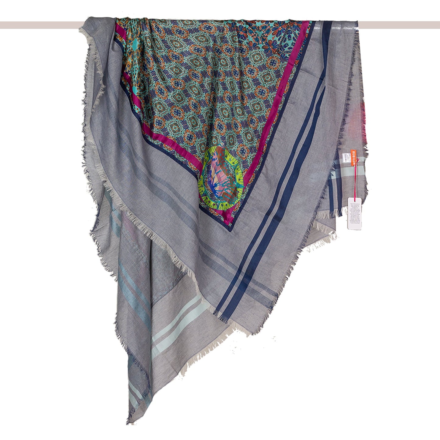 Rubicon GENESIS Baumwolltuch mit bedrucktem Seidenpatch